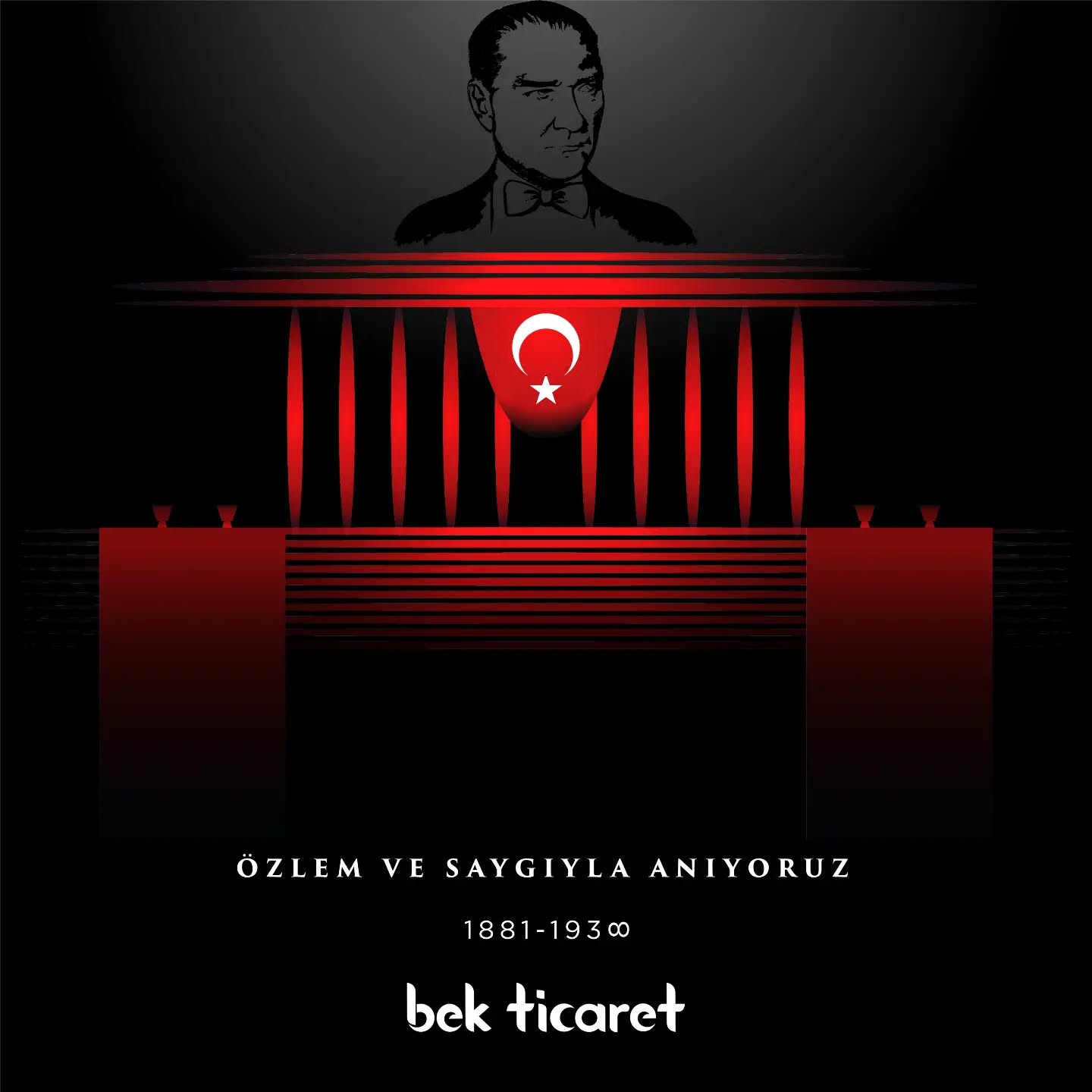 Cumhuriyetimizin kurucusu Ulu Önder Mustafa Kemal Atatürkü saygı ve özlemle anıyoruz